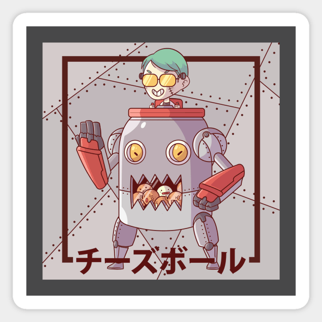 Franken Robo Sticker by gunyuloid